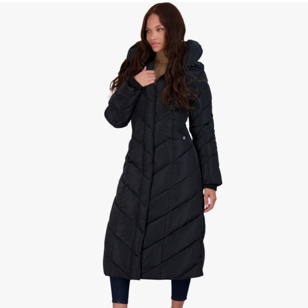 Steve Madden full length puffer jacket small